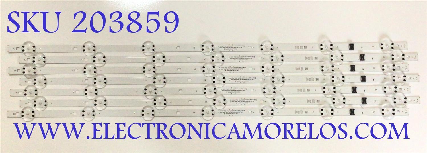 KIT DE LED'S PARA TV LG (( INCOMPLETO 7 PZ )) ORIGINAL CONSTA DE ( 8 PZ ) / NUMERO DE PARTE EAV65035301 / SSC_Y21_SLIM TRIDEN_65UP80_S / SSC_Y21_SLIM TRIDEN_65UP80_BOE_(0.6PI)_REV00_210105 / PANEL NC650TQG-ABKH7 / MODELO 65UQ7070ZUE.BUSFLKR